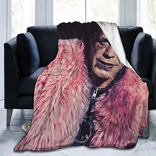 Till Linde-Man-n Ziegen-Fleece-Decke für Couch – Dicke und warme Decken für den Winter, weicher und Flauschiger Überwurf, ultraweiche Mikro-Fleece-Decke für Sofa von Oudrspo