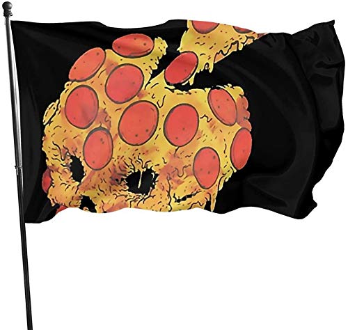 Wetterbeständige Hot Pizza Gartenflagge, Familienflagge 3 x 5 Fuß Dekorationen für Zuhause im Freien von Oudrspo