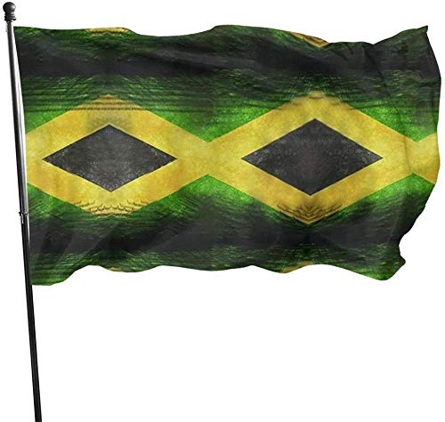 Wetterbeständige Jamaika-Flaggenmuster, Gartenflagge, Familienfeier-Flagge, 3 x 5 Fuß, Dekorationen für Zuhause im Freien von Oudrspo