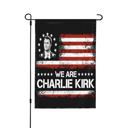 Wir sind Charlie Flagge Gerechtigkeit für Kirk 12 x 18 Garten Banner doppelseitige Hof Terrasse Rasen Flaggen keine Flaglope von Oudrspo
