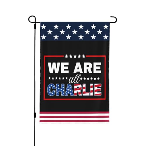 Wir sind Charlie Flagge Gerechtigkeit für Kirk 12 x 18 Garten Banner doppelseitige Hof Terrasse Rasen Flaggen keine Flaglope von Oudrspo
