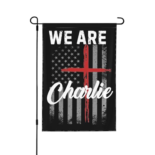 Wir sind Charlie Flagge Held Charlie Kirk 12 x 18 Garten Banner doppelseitig Hof Terrasse Rasen Flaggen keine Flaglope Wir sind Charlie Flagge Held Charlie Kirk 12 x 18 Garten Banner doppelseitig Hof Terrasse Rasen Flaggen keine Flaglope von Oudrspo