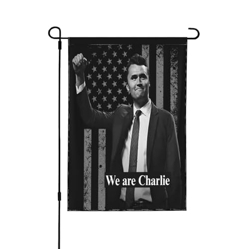 Wir sind Charlie Kirk Flagge A True Patriott Rip 12 x 18 Gartenbanner doppelseitig für Hof Terrasse Rasen Dekor keine Flaglope von Oudrspo