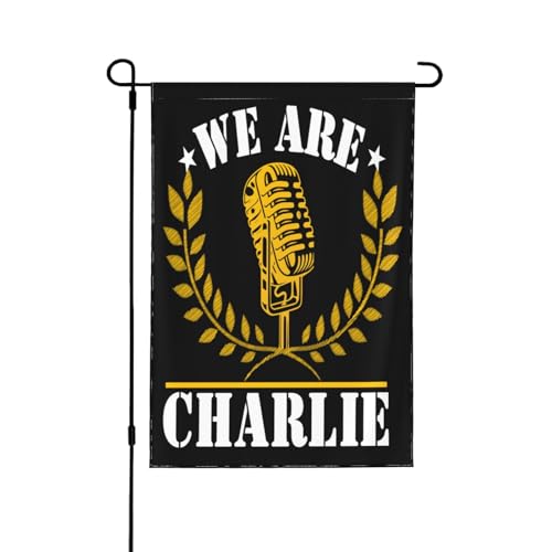Wir sind alle Charlie Flaggenständer mit Kirk 12 x 18 Gartenbanner doppelseitig Hof Terrasse Rasen Flaggen keine Flaglope von Oudrspo