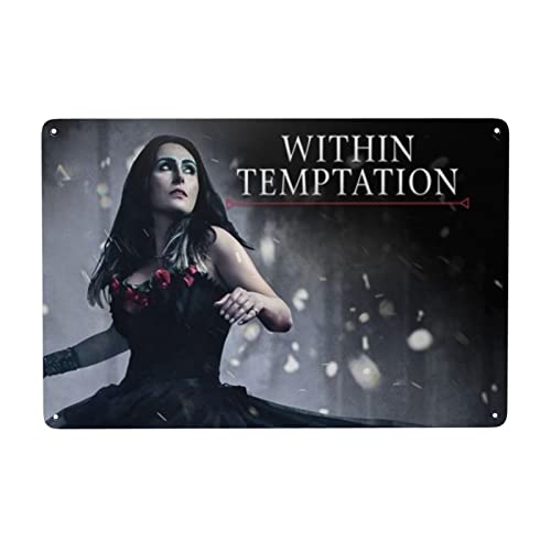 Within Hat Temptation Metallschilder Mann Cave Decor Room Decor Schilder Außenwand Plaques Garage Retro Schilder Bar lustige Schilder Wandkunst Poster von Oudrspo