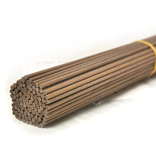 100 Stück Fasern stäbchen Reed Diffusor Stöcke Reed Sticks ätherisches Öl Aroma Diffusor Stöcke (25cm*3mm, Braun) von Ougual