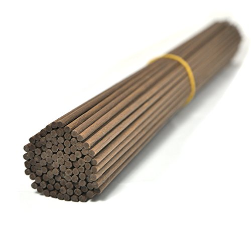 100 Stück Fasern stäbchen Reed Diffusor Stöcke Reed Sticks ätherisches Öl Aroma Diffusor Stöcke (30cm*3mm, Braun) von Ougual