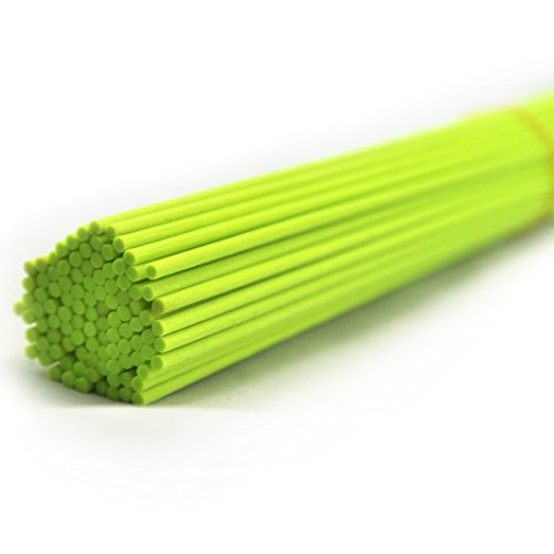 100 Stück Fasern stäbchen Reed Diffusor Stöcke Reed Sticks ätherisches Öl Aroma Diffusor Stöcke (30cm*3mm, Fluoreszierendes Grün) von Ougual