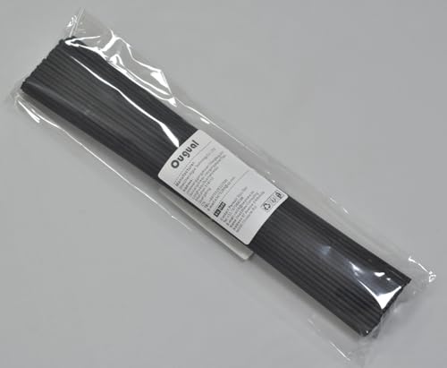 Ougual 100 Stück Fasern stäbchen Reed Diffusor Stöcke Reed Sticks ätherisches Öl Aroma Diffusor Stöcke (32cm*3mm, Schwarz) von Ougual