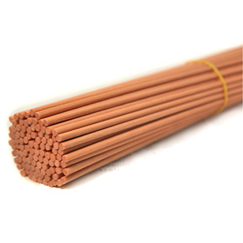 100 Stück Fasern stäbchen Reed Diffusor Stöcke Reed Sticks ätherisches Öl Aroma Diffusor Stöcke (Hellbraun 20cm*3mm) von Ougual