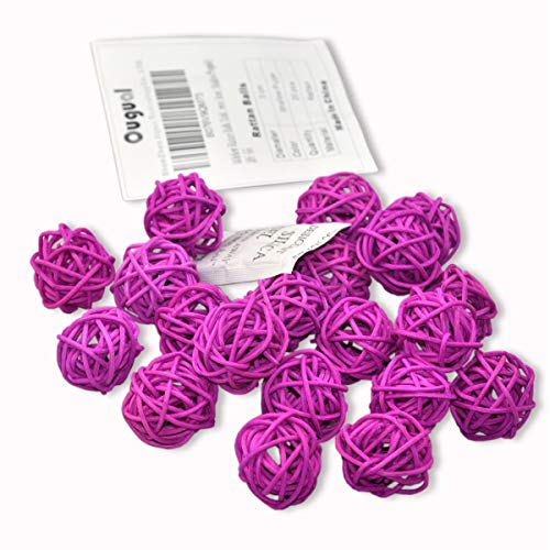 20 Stück Natur Wicker Rattan Kugeln Tischschmuck Hochzeit Party zum Aufhängen Wobble Ball Weihnachten Deko 3cm Seichtes Lila 20 Stück Natur Wicker Rattan Kugeln Tischschmuck Hochzeit Party zum Aufhängen Wobble Ball Weihnachten Deko 3cm Seichtes Lila von Ougual