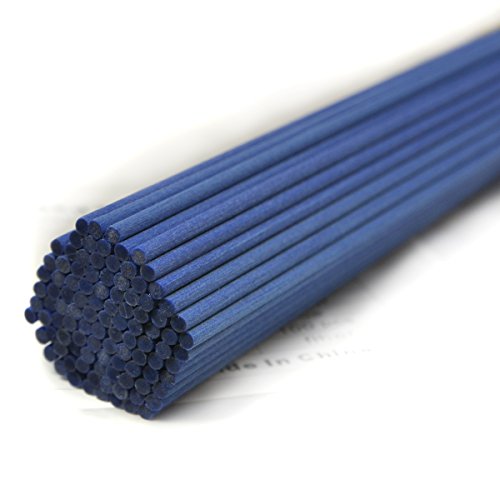 100 Stück Fasern stäbchen Reed Diffusor Stöcke Reed Sticks ätherisches Öl Aroma Diffusor Stöcke(20cm*3mm, Blau) von Ougual
