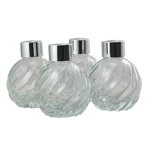 Ougual 4er-Set Raumduft-Diffusor-Flaschen aus Glas, exquisiter Behälter für ätherische Öle, 120 ml von Ougual
