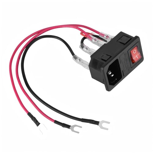 Ouitble 3D-Drucker Netzschalter 15A 220V / 110V U-Stecker Stromversorgung Schaltermodul mit Einer Sicherung for 3D-Drucker von Ouitble
