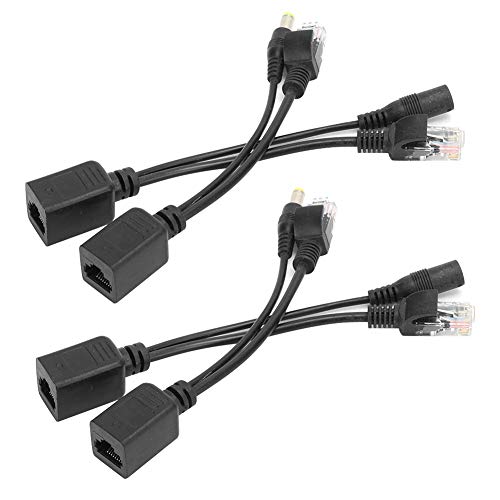 Ouitble Poe Splitter Power Over Ethernet 2 Pairs 12V Passive Power Over Ethernet Splitter Adapter IEEE 802.3AF 10/100 Mbit/s für Netzwerkkamera von Ouitble