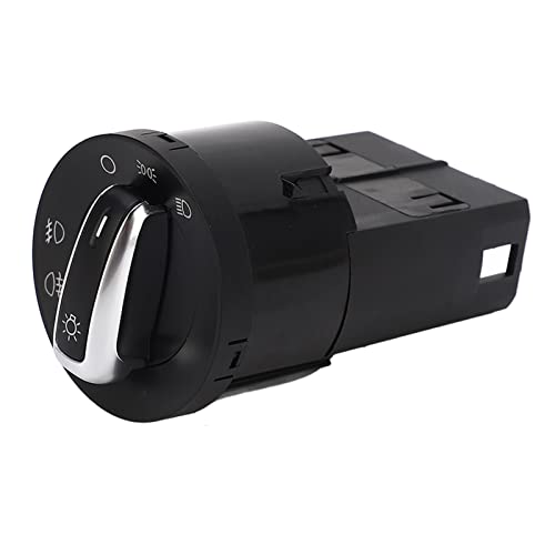 Ouitble Scheinwerferschalterknopf, Steuergerät Scheinwerferschalter 6R0941531G Scheinwerfer Nebelscheinwerferschalter Tastenmodul Chrom Für Mk4 Mk6 B5 von Ouitble