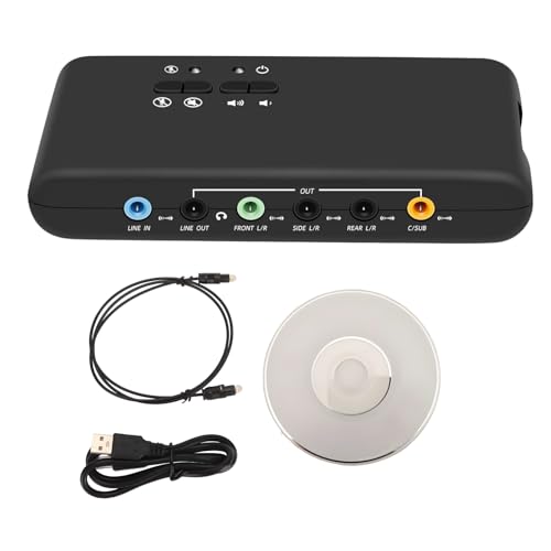 Ouitble USB 7.1 Soundkarte Extern 8-Kanal 12Mbps USB 2.0 Soundbox Stereo Audio Adapter für PC, 32 kHz/44 kHz/48 kH Abtastrate Externe Soundkarten für Wins 98/ME/2000/XP/Vista/OS X and Laptop 91 Ouitble USB 7.1 Soundkarte Extern 8-Kanal 12Mbps USB 2.0 Soundbox Stereo Audio Adapter für PC, 32 kHz/44 kHz/48 kH Abtastrate Externe Soundkarten für Wins 98/ME/2000/XP/Vista/OS X and Laptop 91 von Ouitble