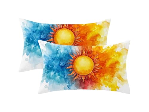 Kissenbezug 50x70 2er Set,Gebranntes Orange Kissenbezug Sonnenuntergang Muster mit Unsichtbarem Reißverschluss,Doppelseitig Samt Frühlingsdekokissen, Schlafzimmer Deko Wohnzimmer,Geschenke,Model1020 Kissenbezug 50x70 2er Set,Gebranntes Orange Kissenbezug Sonnenuntergang Muster mit Unsichtbarem Reißverschluss,Doppelseitig Samt Frühlingsdekokissen, Schlafzimmer Deko Wohnzimmer,Geschenke,Model1020 von Oujkeef