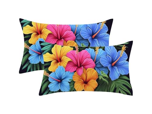 Kissenbezug 70x90 2er Set, bunt Kissenbezug Blume Muster mit Unsichtbarem Reißverschluss, Doppelseitig Samt Frühlingsdekokissen für Sofa Schlafzimmer Deko Wohnzimmer, Geschenke für Frauen,Model1029 Kissenbezug 70x90 2er Set, bunt Kissenbezug Blume Muster mit Unsichtbarem Reißverschluss, Doppelseitig Samt Frühlingsdekokissen für Sofa Schlafzimmer Deko Wohnzimmer, Geschenke für Frauen,Model1029 von Oujkeef