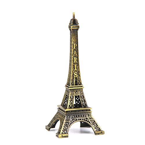 Ouken Metall Paris Eiffelturm Eiffelturm Statue Metall Mini Dekorative Paris Eiffelturm Figur Replik Standhalter Für Dekoration Messing von Ouken