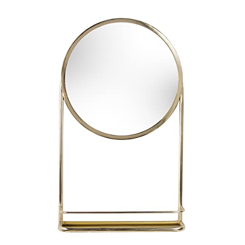 Ouko Wall Mirror with Round Shelf Ouko Wall Mirror with Round Shelf von Ouko