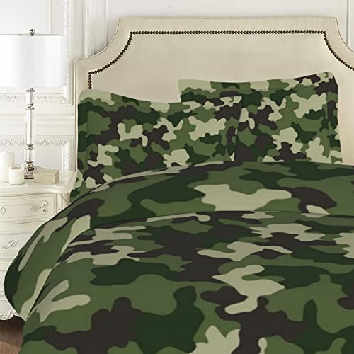 Oulensy Bettbezug Camouflage Bettwäsche Camouflage Bettwäsche Für Paare Blackpink Bettwäsche 135x200 (4,135x200cm+80x80cmx2) von Oulensy