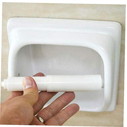 Toilettenpapierhalter, Kunststoff Toilettenpapierrollenhalter Insert in Bad Toilette Ersatzrolle Federbelastete 110mm-160mm von Oulensy