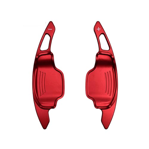 Oulesh Lenkradschalthebel Schaltwippen für Chevrolet Camaro 2012-2015, Aluminium Auto Lenkrad Schaltwippe Schalthebelverlängerung Aluminium rot von Oulesh