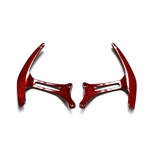 Oulesh Lenkradschalthebel Schaltwippen für Ferrari 458 Italia 2010-2015, Carbon Schaltpads Auto Lenkradschalthebel Extended Glasfaser rot Oulesh Lenkradschalthebel Schaltwippen für Ferrari 458 Italia 2010-2015, Carbon Schaltpads Auto Lenkradschalthebel Extended Glasfaser rot von Oulesh