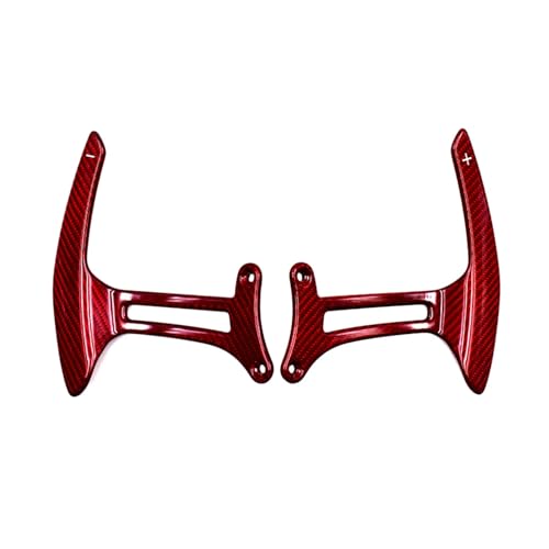 Oulesh Lenkradschalthebel Schaltwippen für Ferrari 488 GTB Spider, Carbonfaser-Schaltwippen Auto-Lenkrad-Schalthebelverlängerung rot Oulesh Lenkradschalthebel Schaltwippen für Ferrari 488 GTB Spider, Carbonfaser-Schaltwippen Auto-Lenkrad-Schalthebelverlängerung rot von Oulesh