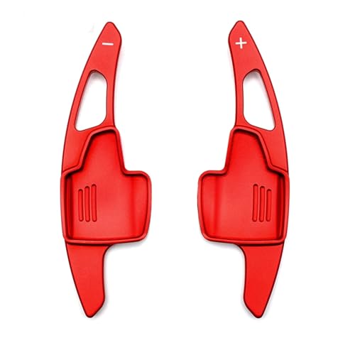 Oulesh Lenkradschalthebel Schaltwippen für Ford Focus Escape 2018-2019, Lenkrad-Schaltwippen aus Aluminiumlegierung, verlängerte Schaltwippe, ROT von Oulesh