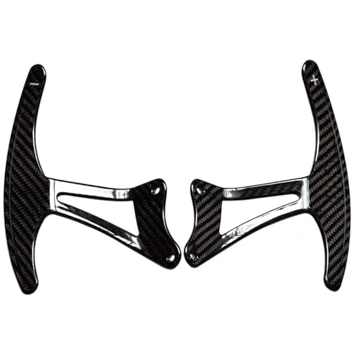 Oulesh Lenkradschalthebel Schaltwippen für Maserati GranTurismo GT 2007-2015, Carbonfaser-Lenkrad-Schaltwippen Carbonfaser schwarz Oulesh Lenkradschalthebel Schaltwippen für Maserati GranTurismo GT 2007-2015, Carbonfaser-Lenkrad-Schaltwippen Carbonfaser schwarz von Oulesh