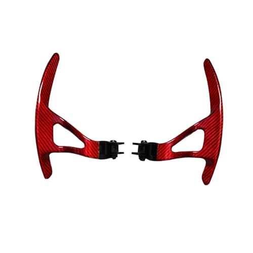 Oulesh Lenkradschalthebel Schaltwippen für Nissan GT-R R35 GTR 2008-2016, Carbon-Schaltpads Carbonfaser-Lenkrad-Schaltwippen Fiberglas Rot Oulesh Lenkradschalthebel Schaltwippen für Nissan GT-R R35 GTR 2008-2016, Carbon-Schaltpads Carbonfaser-Lenkrad-Schaltwippen Fiberglas Rot von Oulesh