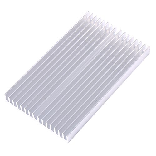 100 * 60 * 10mm DIY Kühler Aluminiumgitterform Peltier Kühlkörper für IC LED Leistungstransistor IC Modul PC Computer LED PCB von Oumefar