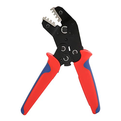 16–23 AWG Crimpzange Ratsche Crimper Crimpwerkzeug Terminals Crimper Crimpzange Kabelschuhzangenklemmen Crimpzange mit Ratschenfunktion für nicht isolierte Klemmen mit einem AWG von 0.25-1.5 mm² von Oumefar