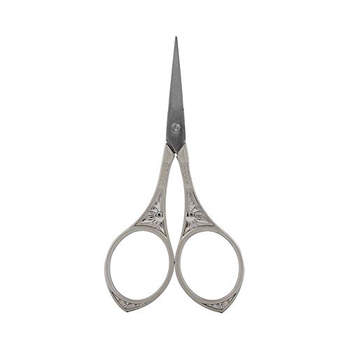 1PC Edelstahl Schneiderschere Antiker Stil Kleine Schere DIY Stickerei Nähzubehör Bastelwerkzeug(Silber) von Oumefar