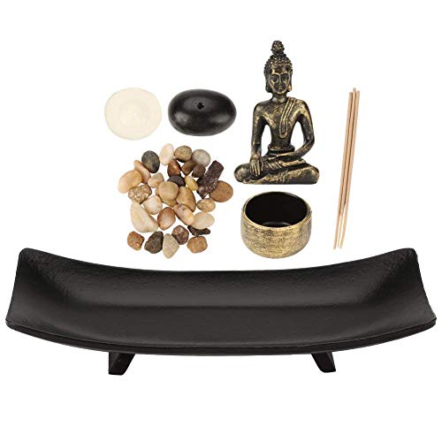 1set Zen Buddhismus Kerzenhalter Weihrauch Brennerhalter Feng Shui Ornament Einrichtungsgegenstände für die Inneneinrichtung von Oumefar