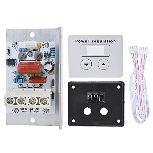 Oumefar AC 220V SCR Elektrischer Spannungsregler Dimmer 10000W Hochleistungs-Motordrehzahl-Temperaturregler mit Schalttafel als Wärmeregler für Elektroherde usw von Oumefar