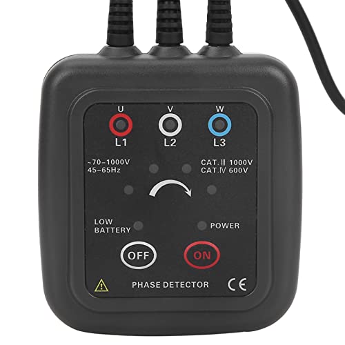 AC 70-1000V Tester ETCR1000C Berührungsloser Phasenfolgendetektor Meter Rotationsmonitor mit 0,6m Klemmkabellänge für Industrie von Oumefar