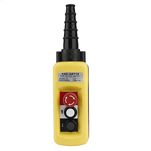 Crane Hoist Switch Controller, Crane Chain Hoist Druckknopfschalter Hubanhänger mit Not-Aus von Oumefar