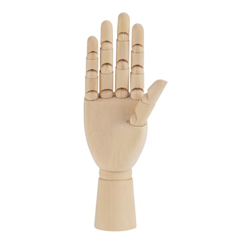 Kunst Holz Hand Holz Hand Modell Holz Kunst Schaufensterpuppe Hand bewegliche Holz Frauen Hand Modell zum Zeichnen Skizzieren Malerei(10ins richtig) von Oumefar
