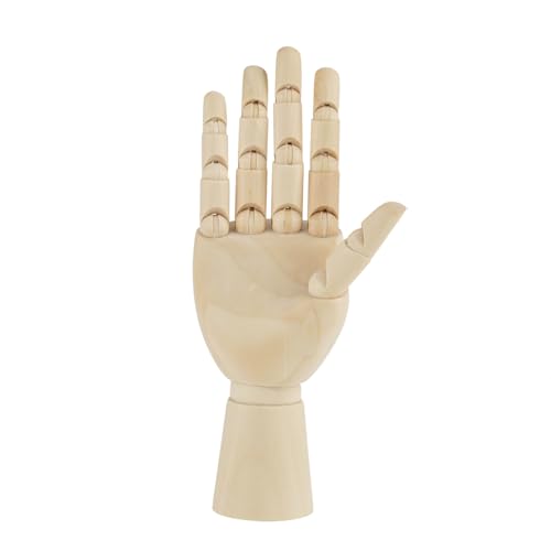 Kunst Holz Hand Holz Hand Modell Holz Kunst Schaufensterpuppe Hand bewegliche Holz Frauen Hand Modell zum Zeichnen Skizzieren Malerei(7ins richtig) von Oumefar