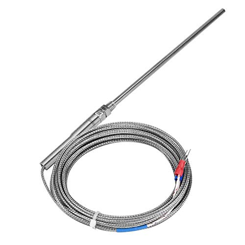 Oumefar M8 Gewindetyp K Thermoelement Temperaturerfassungsleitung 150 mm Sonden Temperatursensordraht Hochgenaues Präzisionsthermoelement zur Temperaturmessung(5M) von Oumefar
