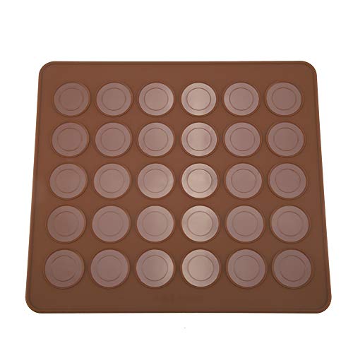Macarons Langlebige Silikonform Matte 30 Löcher Macarons Backblech Antihaft-Backgeschirr Schokoladenform Gebäck Backblech Macarons Langlebige Silikonform Matte 30 Löcher Macarons Backblech Antihaft-Backgeschirr Schokoladenform Gebäck Backblech von Oumefar