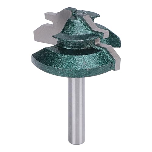 OUmefar Router Bit, 45 -Grad -Lock -Gehrer -Router -Bit 6mm Schaft 1 3/8 Zoll Durchmesser Gelenkrouter Bit Holzbearbeitungswerkzeuge Zum Erstellen von Schloss -Gehrung Gelenk von Oumefar