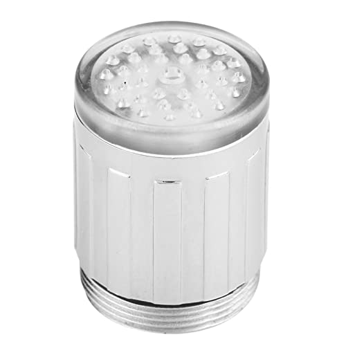 Oumefar 3-Farben-LED-Wasserhahn-Temperatursensor Wasserstrom Lichthahn Wasserhahn Farbwechsel Wasserhahn durch unterschiedliche Wassertemperatur für Küche Badezimmer von Oumefar