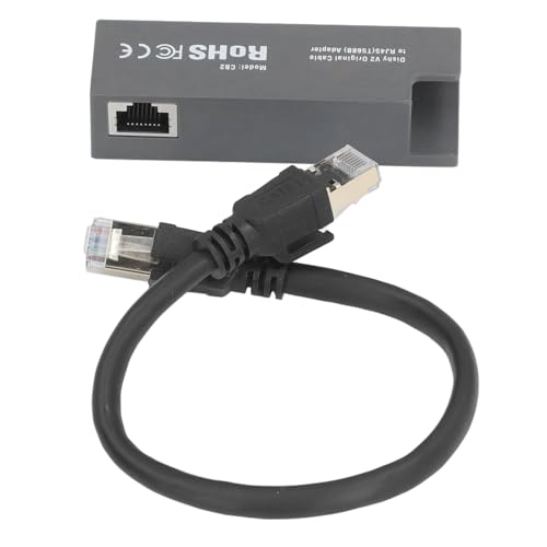 Oumefar Dishy Cable nach RJ45 Adapter Hochgeschwindigkeits -Ethernet -Stecker T568B Pinout Rechteck Dishernet -Ethernet -Adapter mit CAT8 -Kabel für Dis Dishy V2 Setup von Oumefar