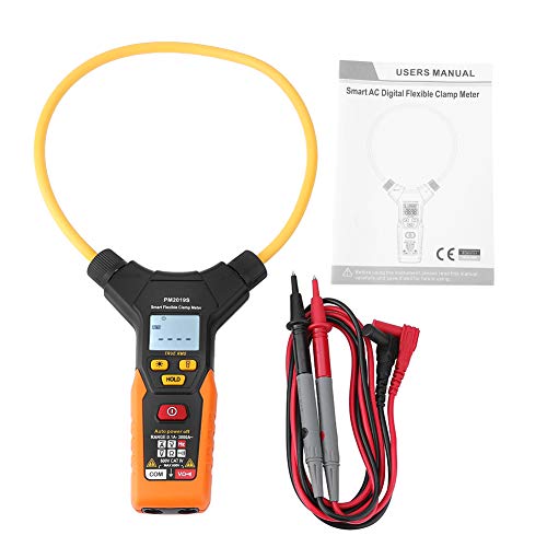 Oumefar Handheld Digital Flexible Clamp Meter 3000A Wartungskit Durchgangstester Wechselstrom Multimeter Elektrisch True RMS Tool Auto Ranging mit LCD Anzeige(PM2019S) von Oumefar