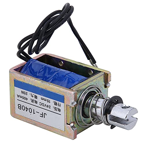 Oumefar JF1040B 25N 24 V DC DC Elektromagnet -Druck -Pull -Typ -Magnet -Elektromagnet 15 -mm -Hub für Verkaufsautomaten und Bürogeräte von Oumefar