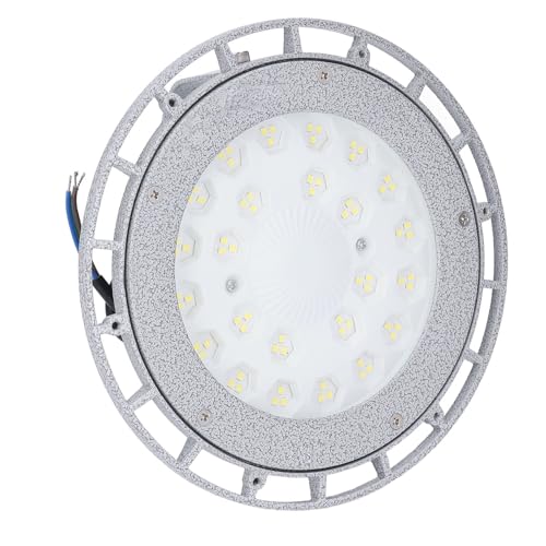 Oumefar LED Explosion Proof Light 5000k 50W 5500 Lm Hohe Helligkeit Wasserdichtes, Temperamentvolles Glas Rundes Industriebeleuchtung für Lagerfabrik Workshop -Tunnel von Oumefar